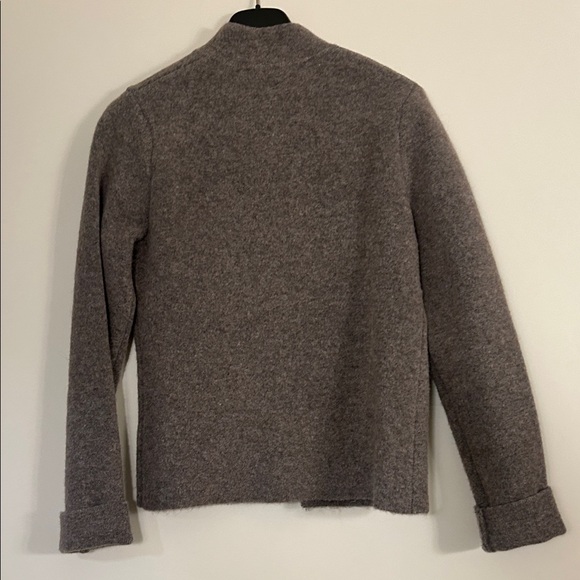 Zara Brown Wool Blend Jacket - Picture 3 of 6